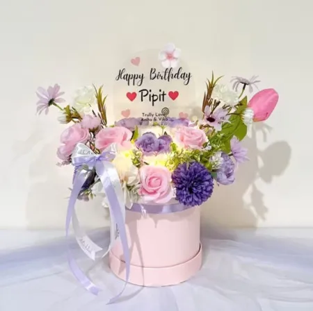 Bloom Box Akrilik Ucapan Ulang Tahun Kabupaten Wonosobo